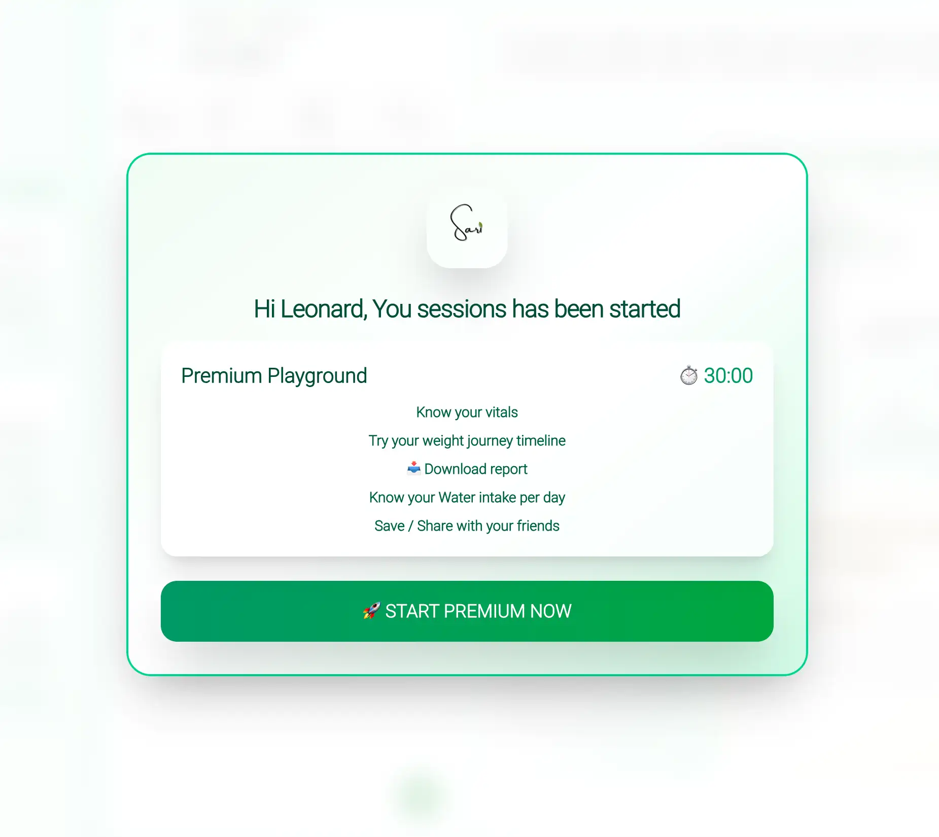 Sari feature preview